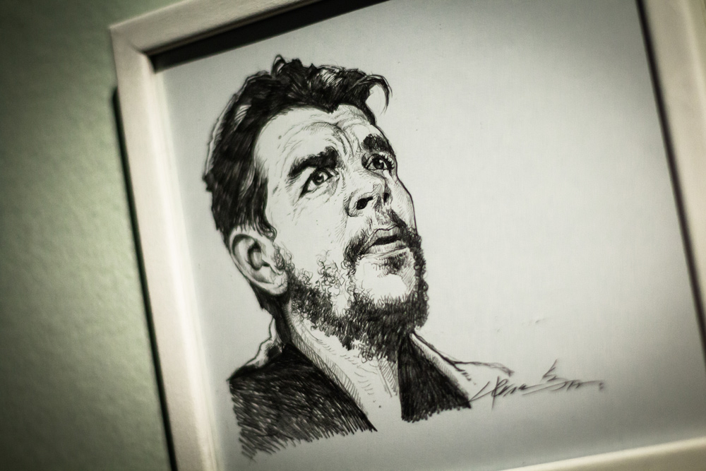 José Hernández dibuja al Che